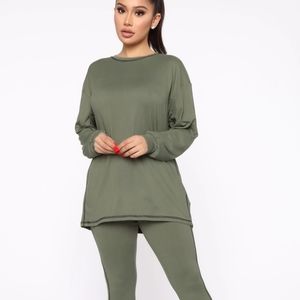 Fashion Nova Soft Cuddle Pant's Set